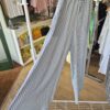 Blue & White Striped Wide-Leg Trousers