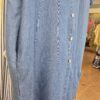 Denim Look Button-Down Shirt Dress