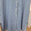 Denim Look Button-Down Shirt Dress
