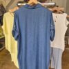 Denim Look Button-Down Shirt Dress