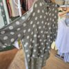 Khaki Polka Dot Button-Up Tunic