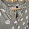 Khaki Polka Dot Button-Up Tunic