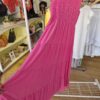 Pink Tiered Midi Dress