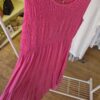 Pink Tiered Midi Dress