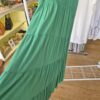 Green Tiered Midi Dress
