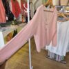 Light Pink Mohair Blend Cardigan