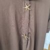 Brown Star Buttons Shirt Dress