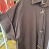 Brown Star Buttons Shirt Dress