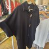 Gold Button Jersey Short Sleeve Shirt Navy
