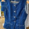 Denim Stretch Tailored Button-Front Waistcoat
