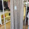 Chocolate Brown Striped Wide- Leg Trousers