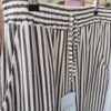 Chocolate Brown Striped Wide- Leg Trousers