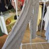 Chocolate Brown Striped Wide- Leg Trousers