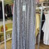 Navy Striped Wide-Leg Trousers