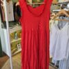 Red Tiered Summer Dress