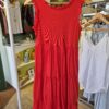Red Tiered Summer Dress