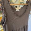 Chocolate Brown Tiered Summer Dress