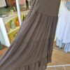 Chocolate Brown Tiered Summer Dress