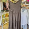 Chocolate Brown Tiered Summer Dress