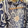 Navy & White Patterned Kimono