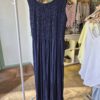 Navy Tiered Midi Dress