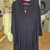 Black Tiered Flared Sleeve Dress