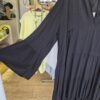 Black Tiered Flared Sleeve Dress