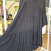 Black Tiered Flared Sleeve Dress