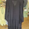 Black Tiered Flared Sleeve Dress