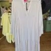 Cream Tiered Flared Sleeve Dress