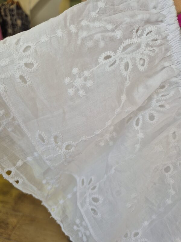 White Broderie Bardot Dress