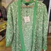 Green Patterned Kimono Jacket