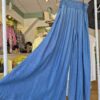 Soft Feel Denim Look Palazzo Trousers