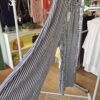 Navy Striped Wide-Leg Trousers