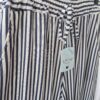 Navy Striped Wide-Leg Trousers