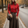 2026/01/1000387384-1.png Brown Faux Leather Midi Skirt
