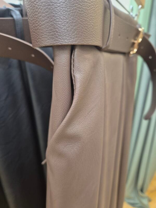 2026/01/1000387943-scaled.jpg Brown Faux Leather Midi Skirt