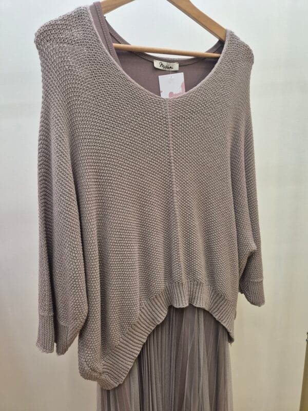 2026/01/1000388076-scaled.jpg Tulle Dress & Texture Batwing Jumper Set In Mocha