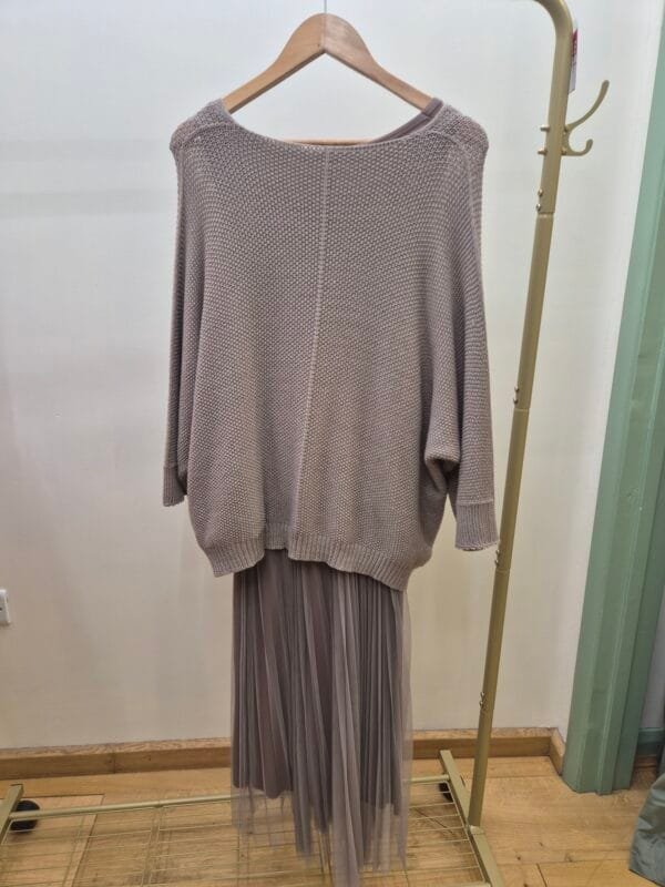 2026/01/1000388083-scaled.jpg Tulle Dress & Texture Batwing Jumper Set In Mocha
