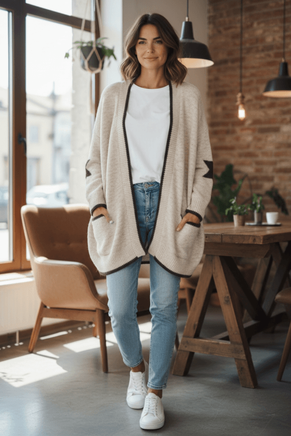 2026/01/1000388742.png Soft Cream Star Relaxed Knit Cardigan