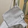 Silver Slouchy Bag With Pouch