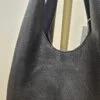 Black Slouchy Bag With Pouch