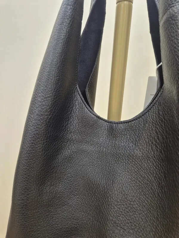 Black Slouchy Bag With Pouch