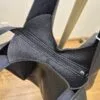 Black Slouchy Bag With Pouch