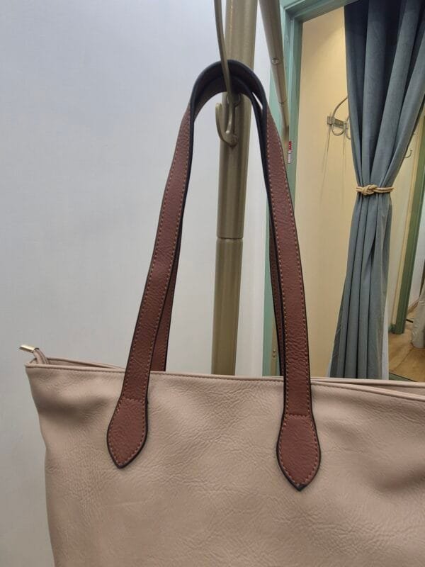 Tote Bag In Stone/Apricot