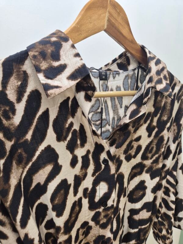 Leopard Print Midi Dress