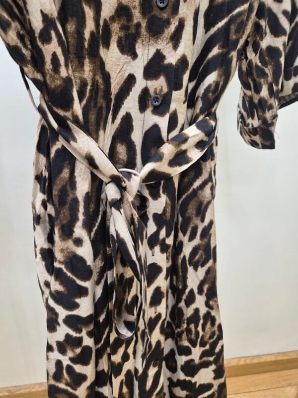 Leopard Print Midi Dress