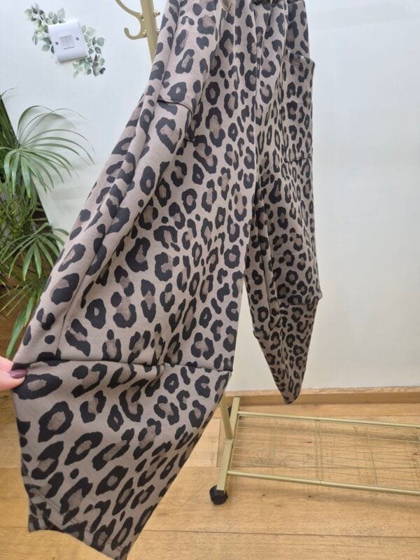 Leopard print Harem-Style Joggers