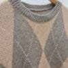2026/01/1000388957-scaled.jpg Beige and Brown Diamond Relaxed Fit Argyle Knit Jumper