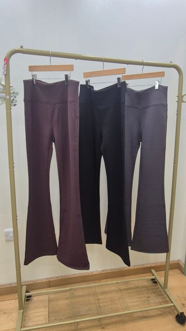 Brown Flared Leggings